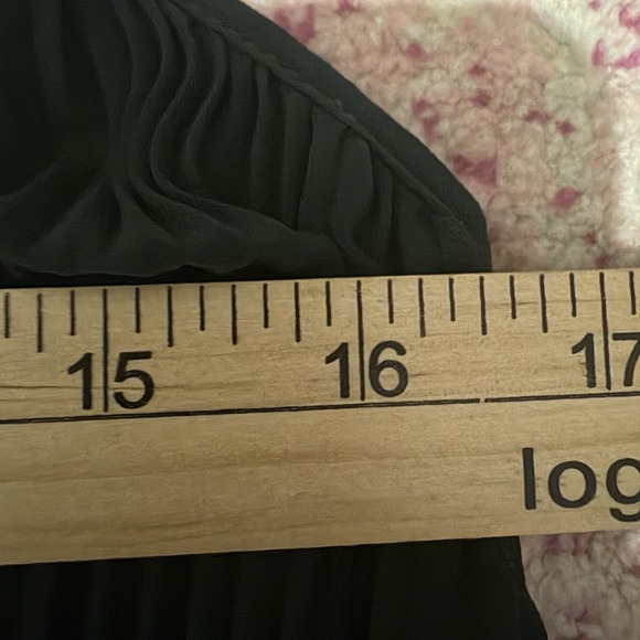 Zara Womens Size XS Hunter Green Pleated Sleeveless Blouse Career Workwear Layer - Picture 5 of 5